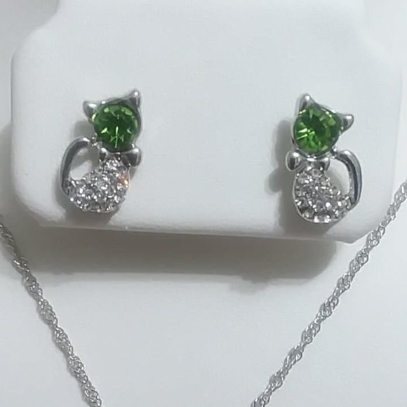 Cute Cat Jewelry Set - Picture 2 of 4